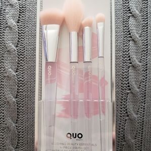 QUO 4 piece makeup brush set